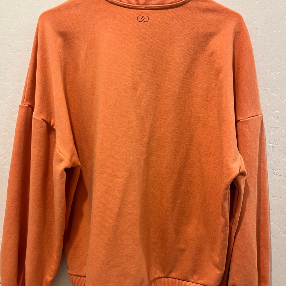 Calia dropped sleeve over size crewneck color orange size M - Picture 2 of 4